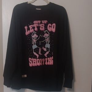 Simply Southern Black and Pink Sweatshirt